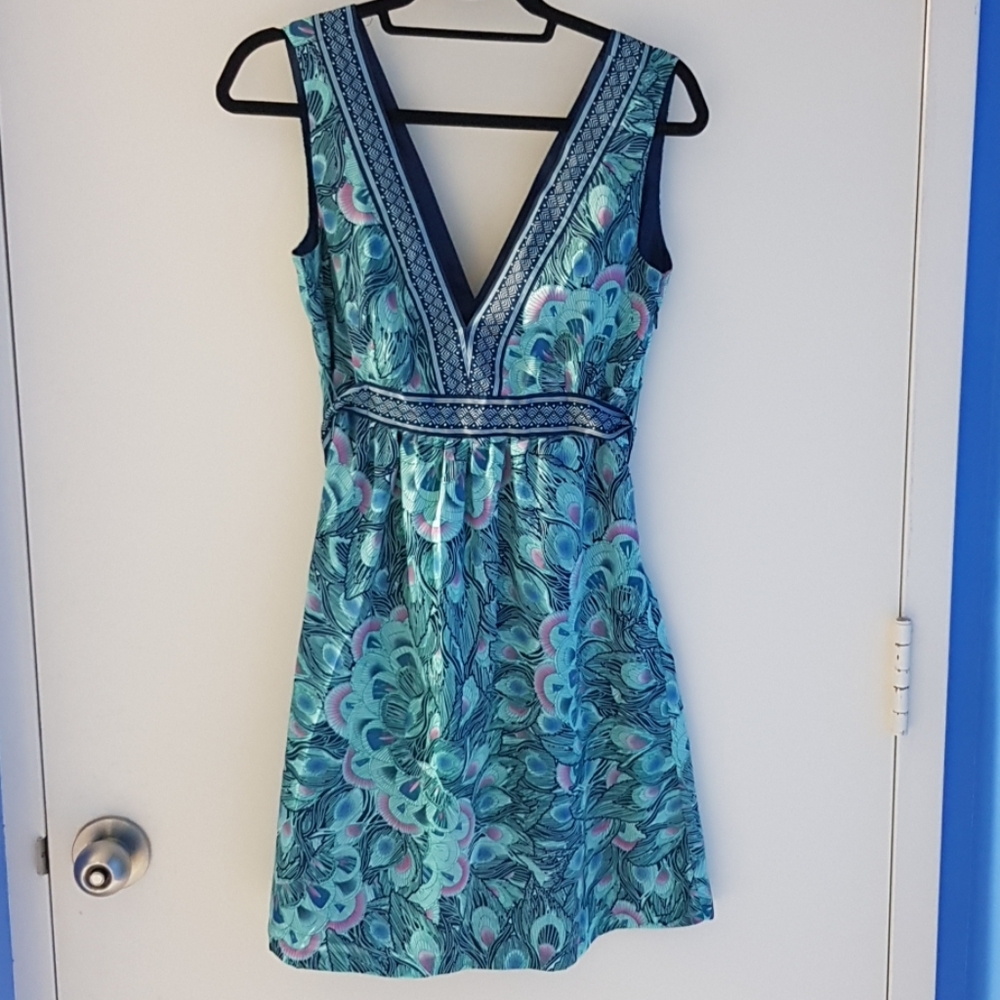 H&M peacock design dress